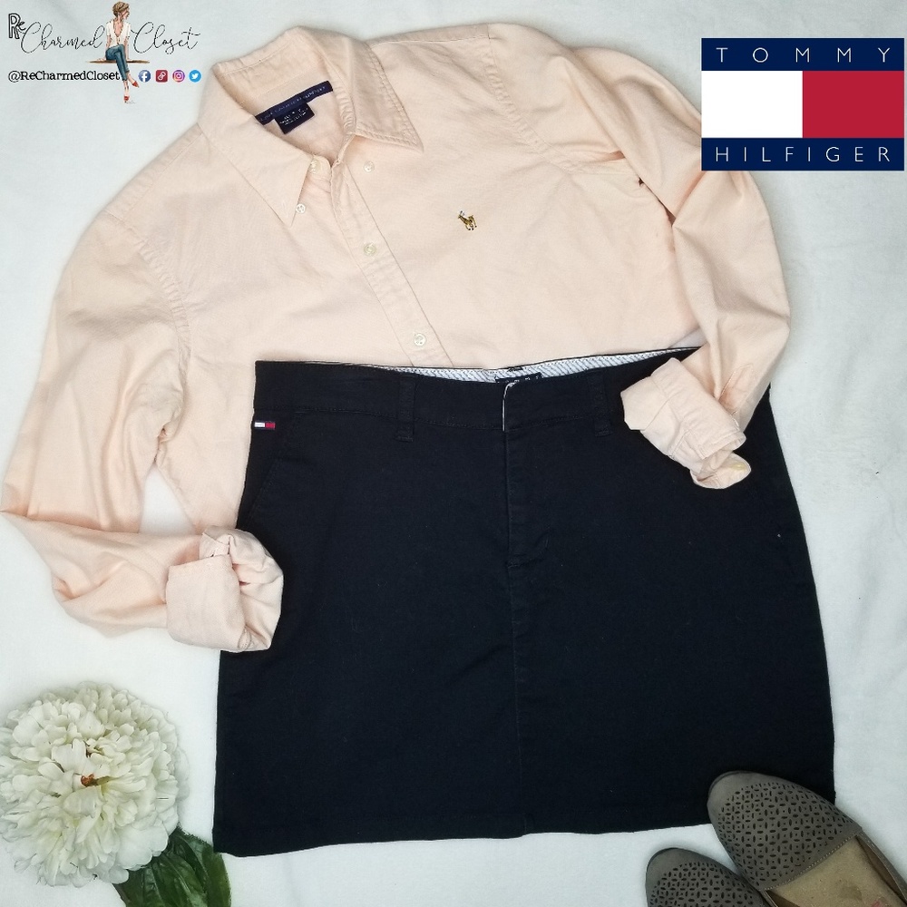 Tommy Hilfiger | Black Denim Mini Skirt